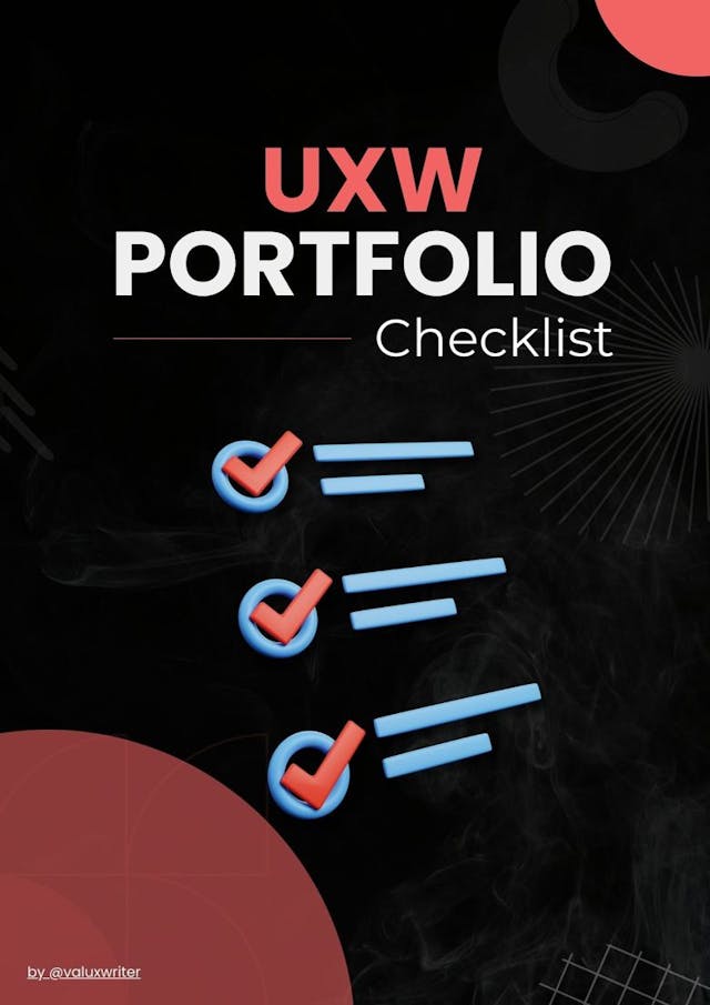 Checklist para Porfolio UXW